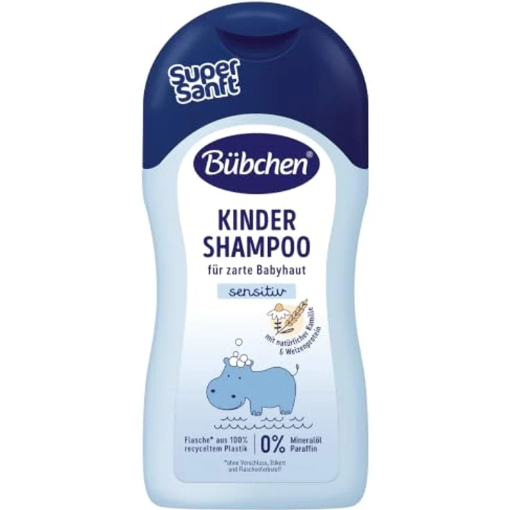 Bübchen Kinder Shampoo 400 ml, feuchtigkeitsspendend und sanft für empfindliche Kopfhaut – Bild 1