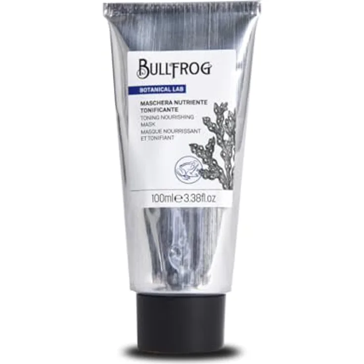 Bullfrog - Tonisierende und pflegende Maske: Regeneriert und spendet Feuchtigkeit, wirkt Trockenheit entgegen und verleiht Spannung, perfekt für trockene und dehydrierte Haut, 100 ml.