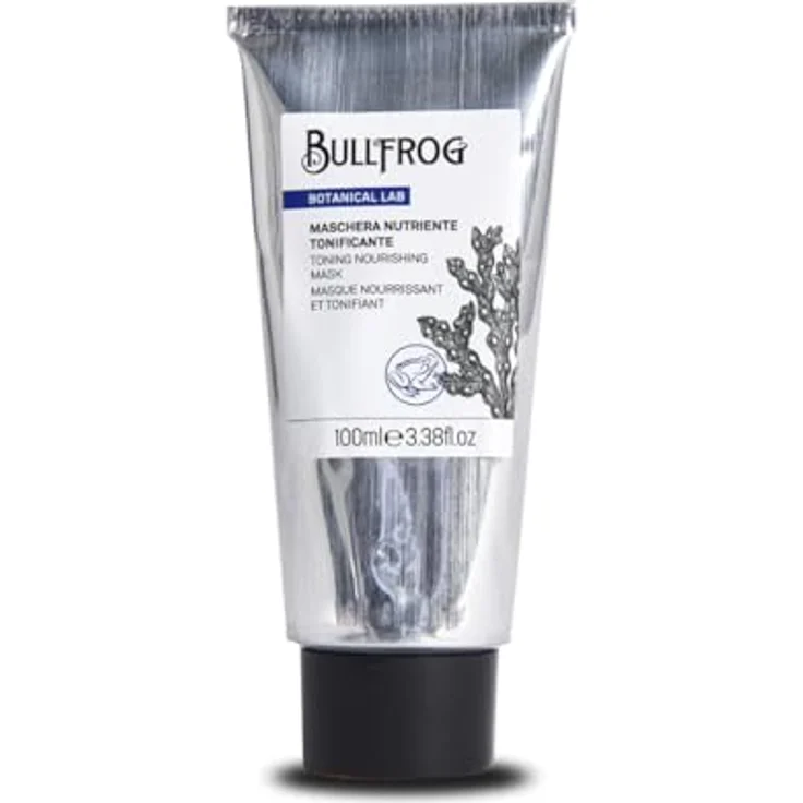 Bullfrog - Tonisierende und pflegende Maske: Regeneriert und spendet Feuchtigkeit, wirkt Trockenheit entgegen und verleiht Spannung, perfekt für trockene und dehydrierte Haut, 100 ml. – Bild 1
