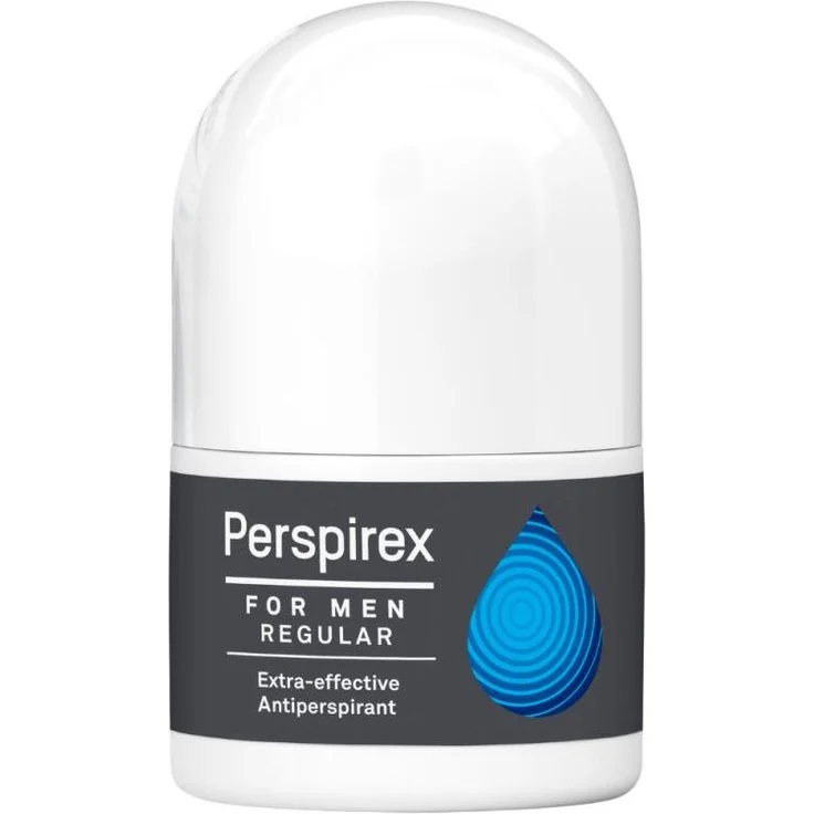 Perspirex Men Regular, Antitranspirant Deo-Roll-On mit langanhaltendem Schutz, 20 ml