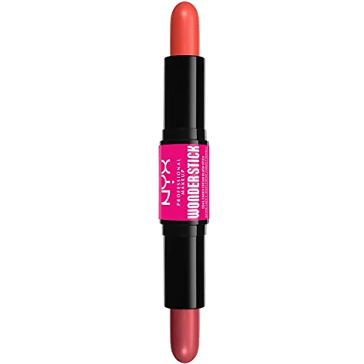 NYX Professional Makeup Wonder Stick Blush, Rouge-Stift mit feuchtigkeitsspendender Hyaluronsäure, 8 g, HONEY ORANGE N ROSE – Bild 1