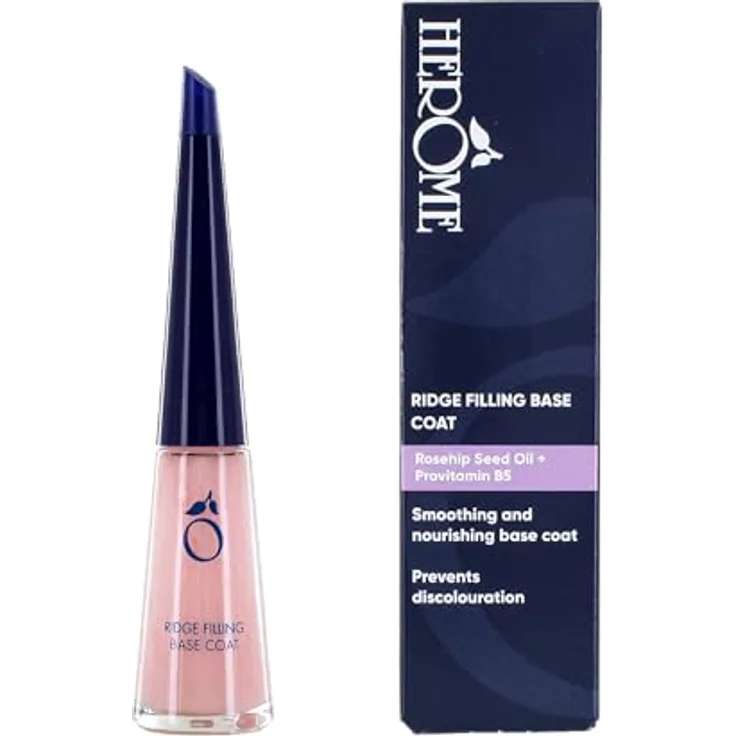 Herôme Ridge Filling Base Coat, ausgleichender Nagellack für Damen, milchig-weiß, 10 ml