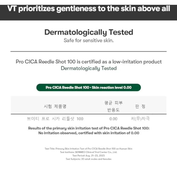 VT Cosmetics Pro Cica Gesichtsserum mit 100% Centella Asiatica, Microneedling-Technologie, 50 ml – Bild 8