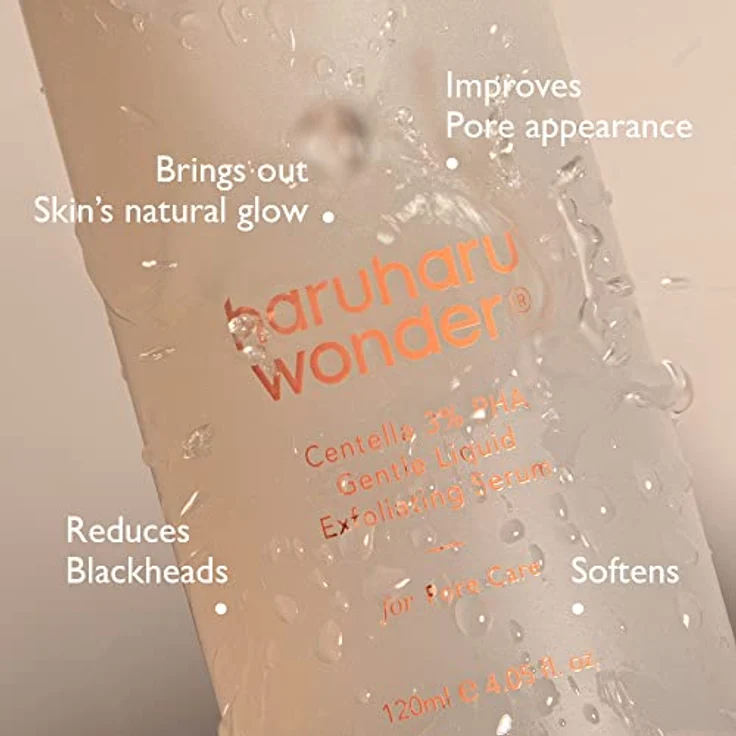 HARUHARU Wonder Centella 3% PHA sanftes flüssiges Peeling-Serum 4.06 fl oz / 120ml | Hypoallergen, Vegan, Tierversuchsfrei – Bild 2