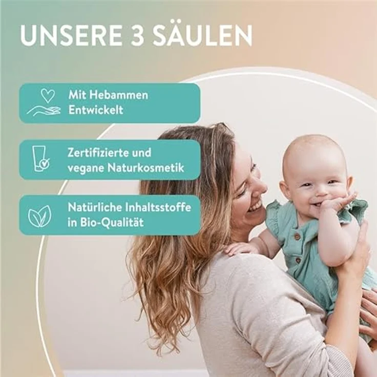 MABYEN Sonnenschutzcreme Baby & Kids, LSF 50, 100 ml, vegan, parfumfrei, wasserfest, für empfindliche Haut, dermatologisch bestätigt – Bild 9