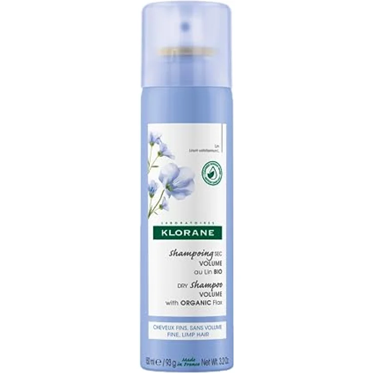 Klorane Volumizing Dry Shampoo mit Leins, Parabenen und Sulfatfrei, 90 ml – Bild 1