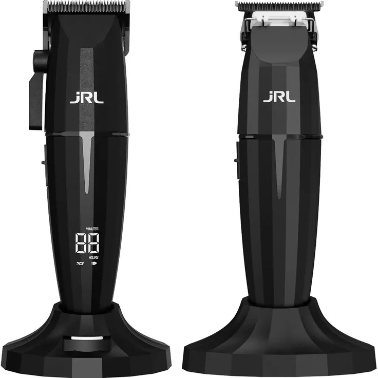 JRL Onyx Combo Collection, Kabelloser Haarschneider und Barttrimmer mit Cool Blade-Technologie und LED-Display