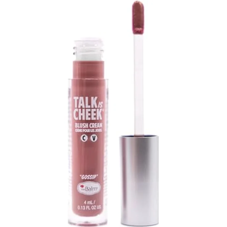 theBalm Talk is Cheek Creme-Rouge, Farbton Gossip, 4 ml, Rouge für ein gesundes und frisches Aussehen – Bild 1
