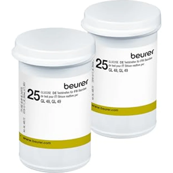 BEURER GL48/GL49 Blutzucker-Teststreifen, 50 Stück, präzise Messung für Diabetes-Selbstkontrolle – Bild 2