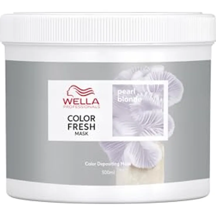 Wella Professionals Color Fresh Mask Pearl Blonde – Haarkur zum Beleben und Verändern der Haarfarbe – pflegende Tönung mit Avocadoöl – für helles und aufgehelltes Haar – 500 ml