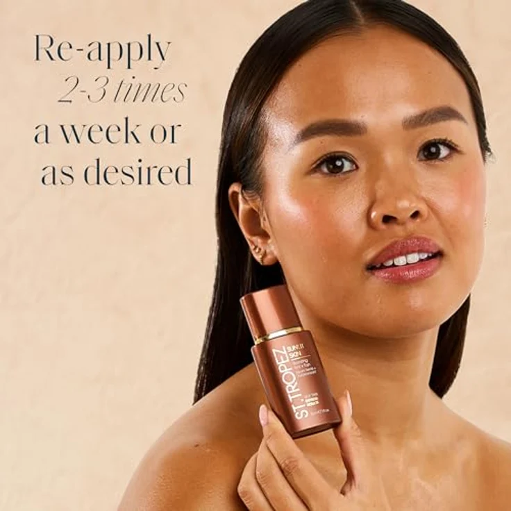 St. Tropez Sunlit Skin Tint + Tan Serum, Selbstbräunungsserum mit intensivem Feuchtigkeitseffekt, 30 ml – Bild 6