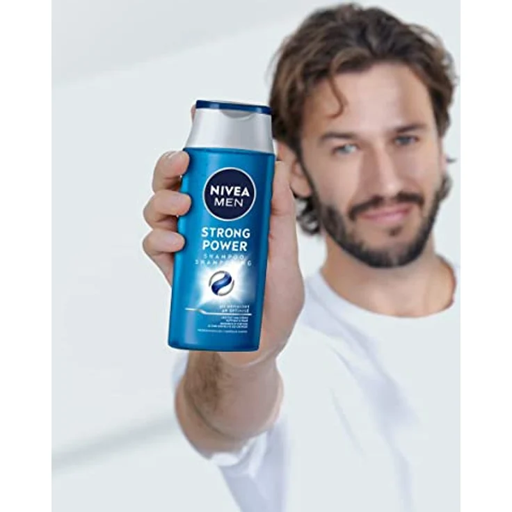 NIVEA MEN Strong Power Shampoo (250 ml), kräftigendes Haarshampoo ohne Silikone und Mikroplastik, Männer Shampoo mit Meeresmineralien und pH-optimierter Formel – Bild 4