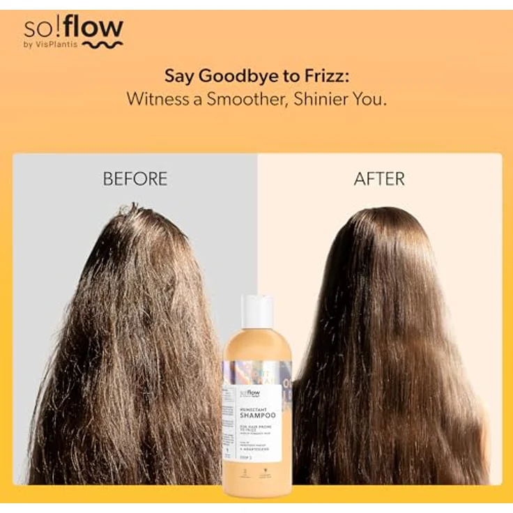 So!Flow Feuchtigkeitsshampoo für mittlere Porosität, mit Aloe & Panthenol, nährt und stärkt, ohne Silikone, 300 ml – Bild 4