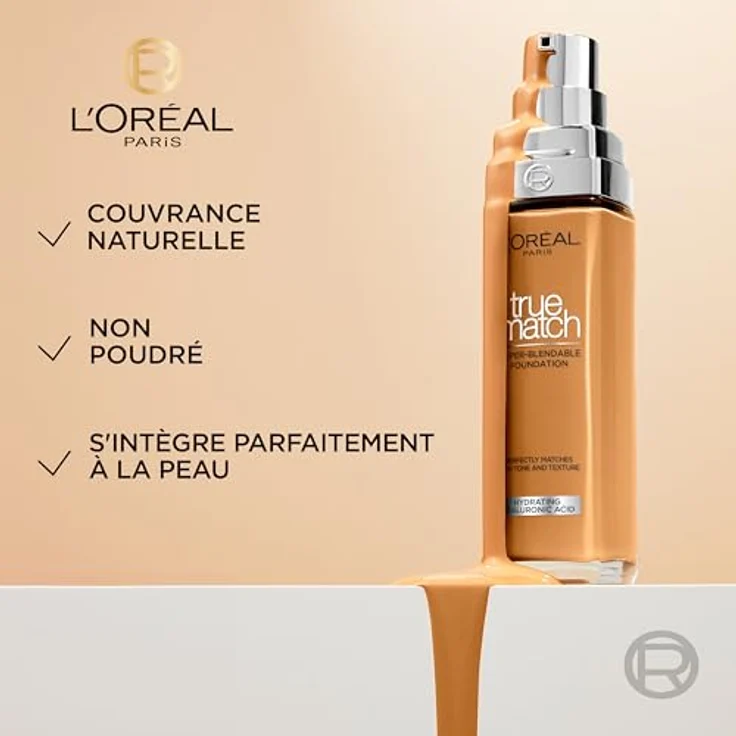 L’Oréal Paris True Match Flüssiges Make-Up, Farbton 4.5 N True Beige, 30 ml, für eine perfekte Hauteinheitlichkeit und Deckkraft – Bild 8