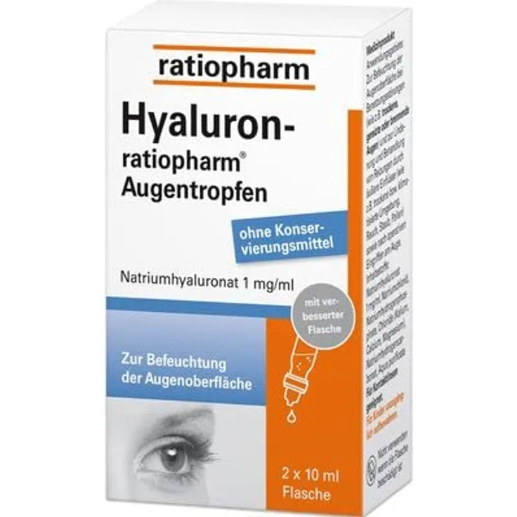 Hyaluron-ratiopharm Augentropfen, 2X10 ml