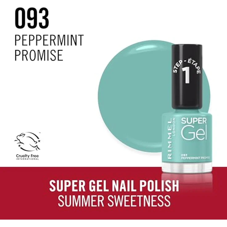 Rimmel London Super Gel, 060 Gel-Nagellack für perfekte Nägel, 12 ml – Bild 4
