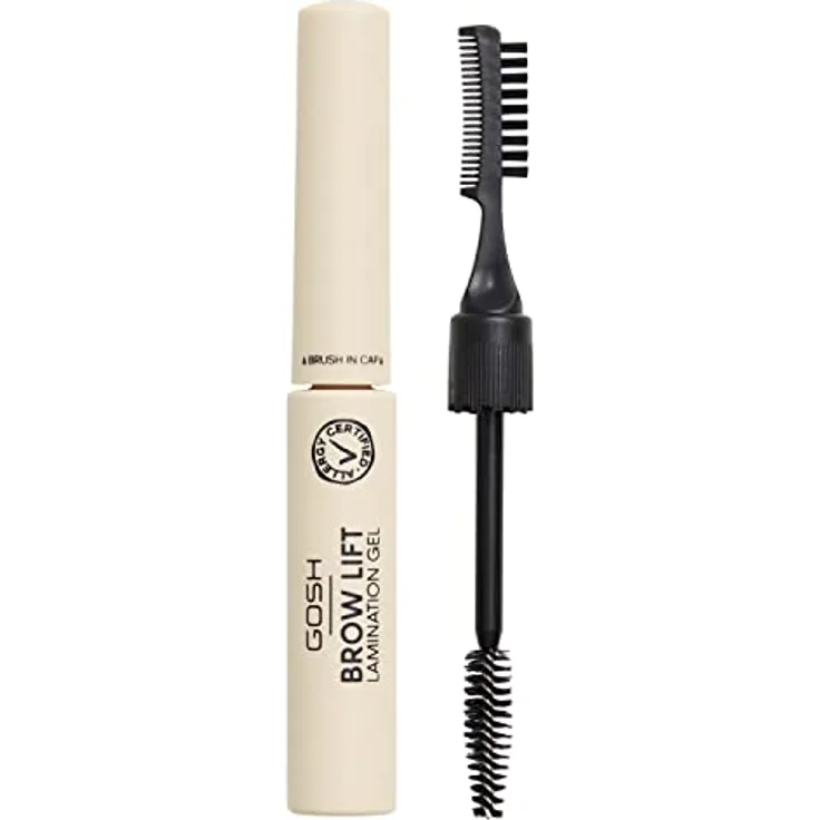 Gosh Brow Lift Augenbrauen-Gel, 2 in 1 Bürste mit Langzeiteffekt, Farbton 001, 6 ml