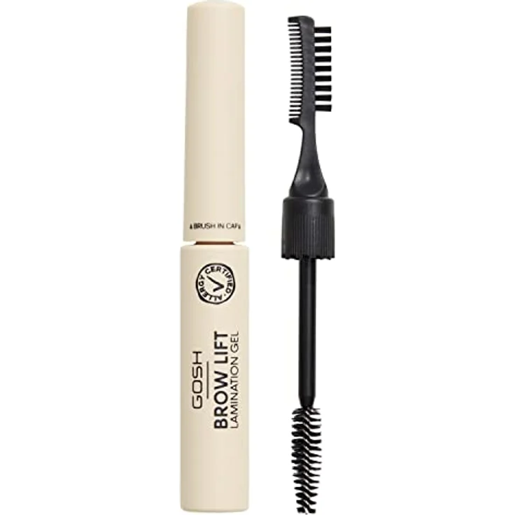Gosh Brow Lift Augenbrauen-Gel, 2 in 1 Bürste mit Langzeiteffekt, Farbton 001, 6 ml – Bild 1