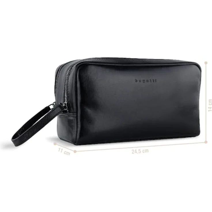 Bugatti Necessaire Kulturbeutel Romano 4014 Schwarz (3 l) – Bild 2