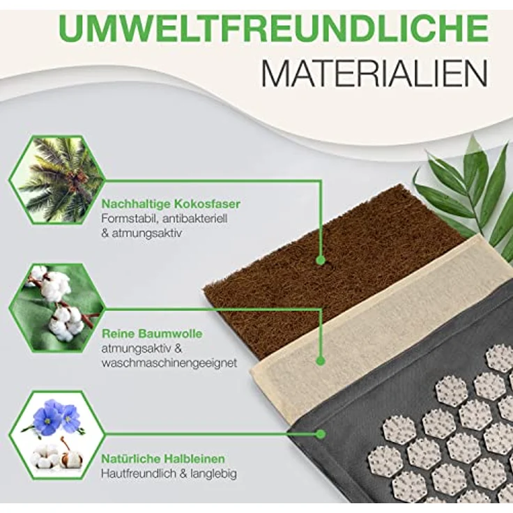 BACKLAxx® Akupressurmatte Fußmatte für Fussmassage, Rücken, 54 x 34 cm, 2.116 Spitzen – Bild 4