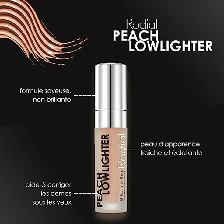 Rodial Peach Lowlighter, Cremiger Highlighter zur Kaschierung von Hautmakeln, 5,5 ml – Bild 3
