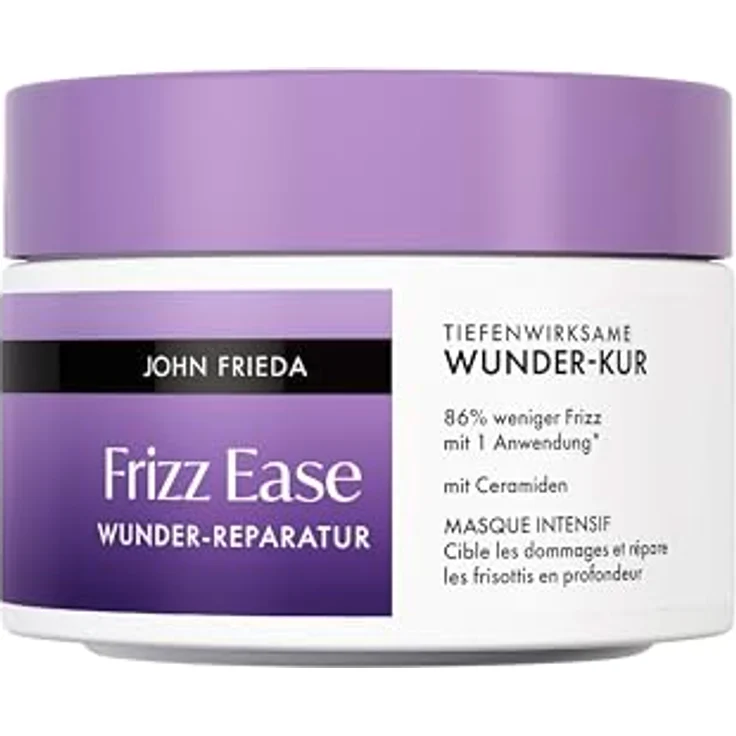 John Frieda Frizz Ease Wunder-Reparatur Tiefenwirksame Kur, 250 ml, für widerspenstiges und geschädigtes Haar, mit Ceramiden und pflegenden Ölen, vegane Formel – Bild 1