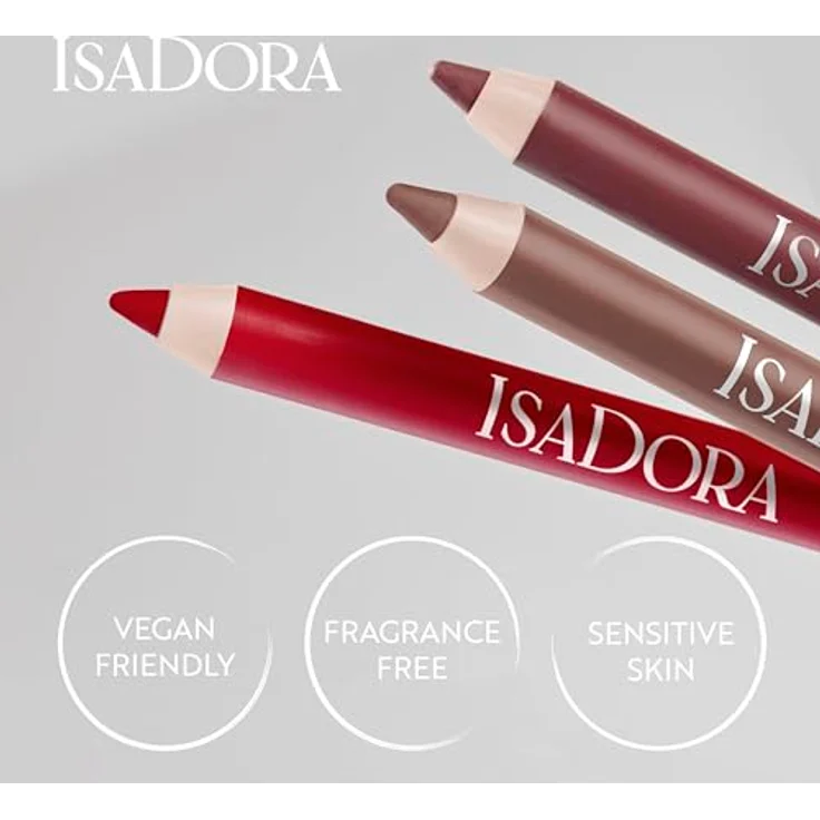 Isadora All-in-One Lipliner, 2-in-1 Formel mit Jojoba-Öl, langanhaltend, halbmattes Finish, BARE BEIGE, 1,2 g – Bild 5