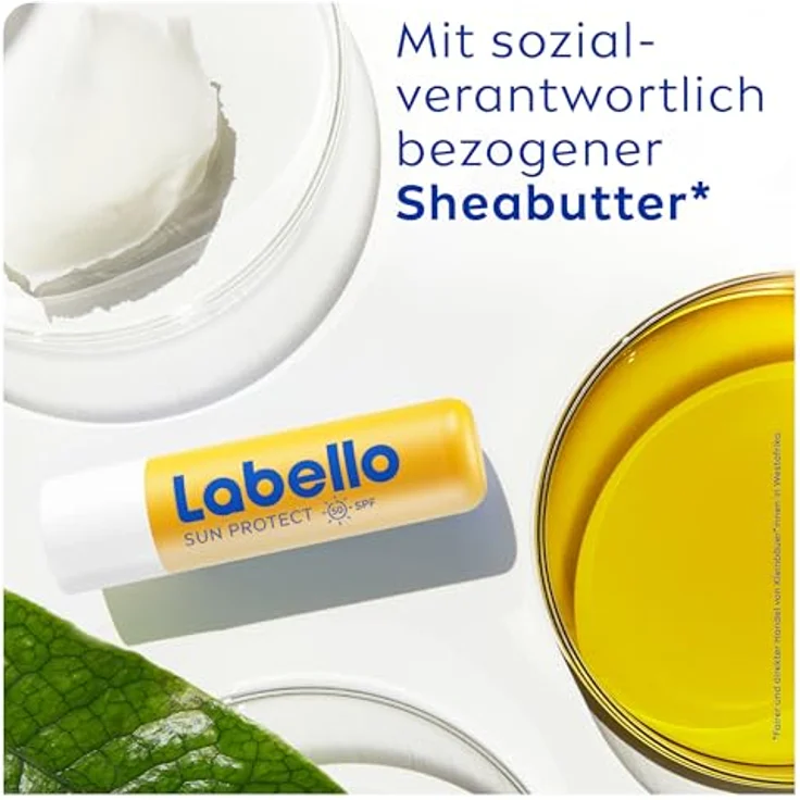 Labello Sun Protect LSF 50, wasserfeste Lippenpflege mit Sheabutter, Vitaminen und natürlichen Ölen, 4,8 g – Bild 5