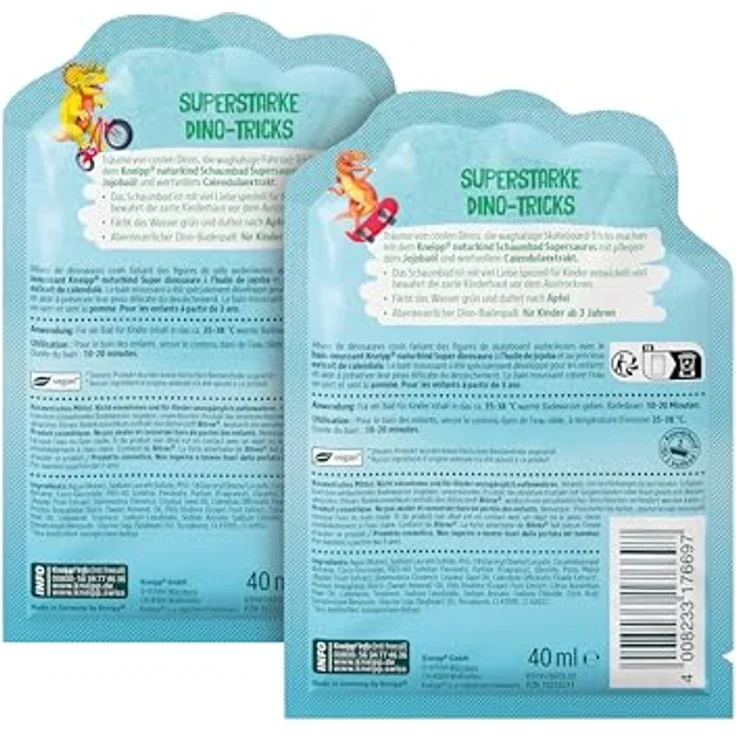 Kneipp Badesalz Naturkind Supersaurus, Badezusatz für Kinder, 40ml Packung – Bild 6