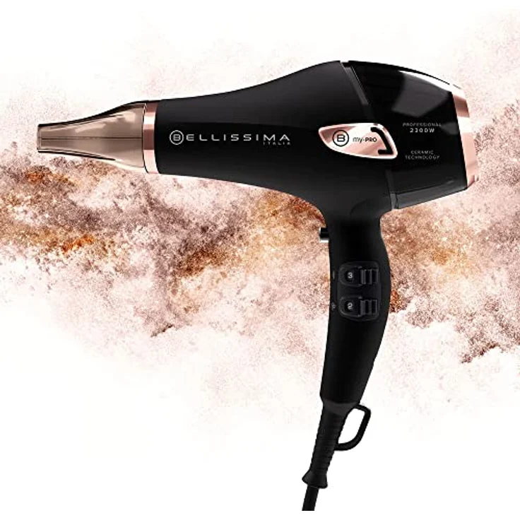Imetec 11665 Haartrockner, schwarz-rosa – Bild 2