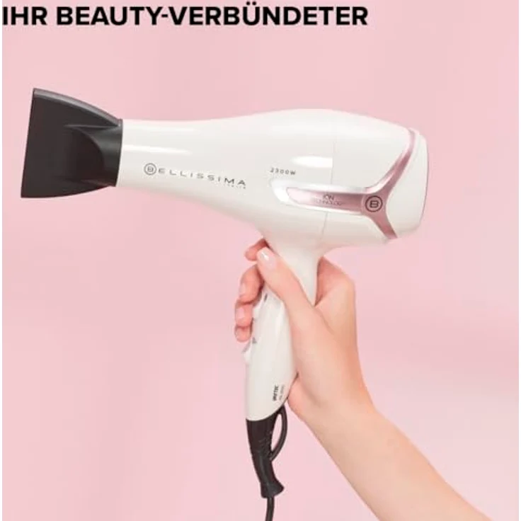 BELLISSIMA K9 2600 Light Haartrockner, 2300W Ionen-Technologie, schnell trocknend, inkl. Diffusor und Bürste – Bild 3