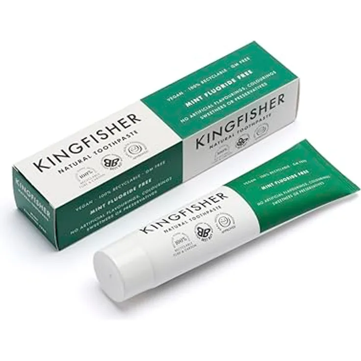 Kingfisher Natural Toothpaste Mint 100 ml, für saubere & gesunde Zähne