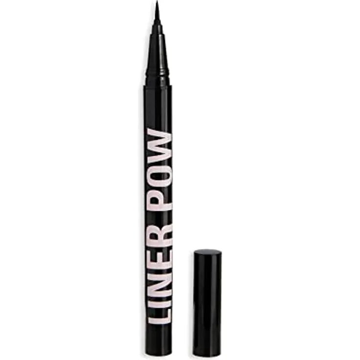 Revolution Beauty London Liner Pow Liquid Eyeliner, wasserfest und langanhaltend, Schwarz, 0,5 ml