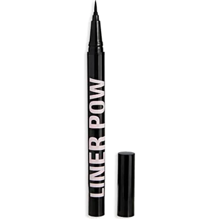 Revolution Beauty London Liner Pow Liquid Eyeliner, wasserfest und langanhaltend, Schwarz, 0,5 ml – Bild 1