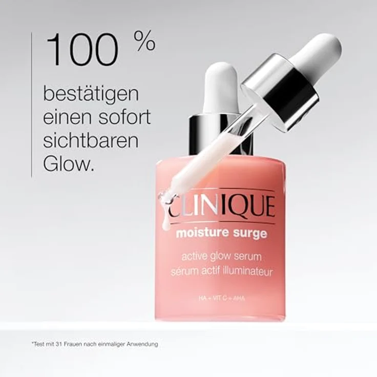 Clinique Moisture Surge™ Glow Serum, regenerierendes Gesichtsserum mit Hyaluronsäure und Aloe Vera, 30 ml – Bild 3