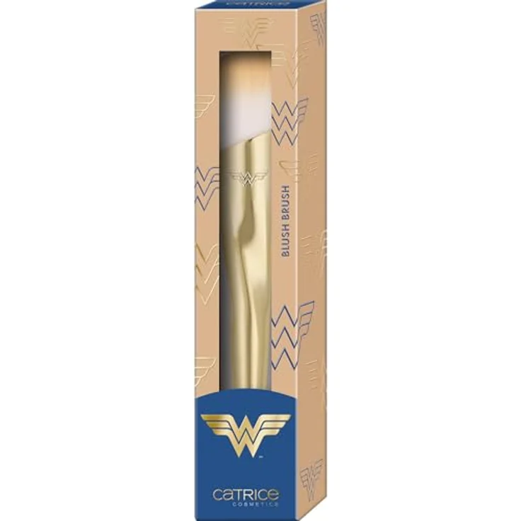 Catrice Wonder Woman Blush Brush, Rougepinsel mit synthetischen Borsten für natürliches Rouge-Ergebnis, goldener Griff – Bild 2