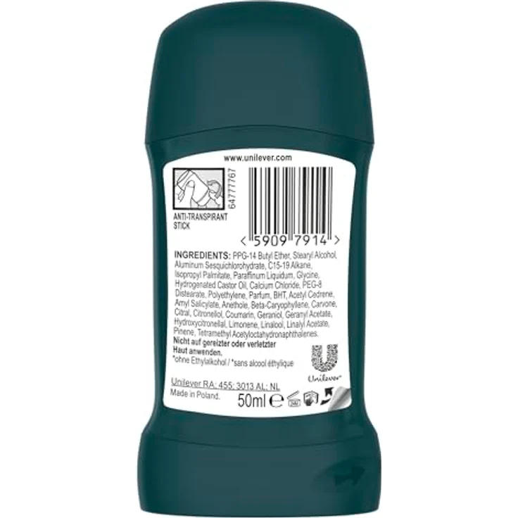 Rexona Men Nonstop Protection Deo Stick Cobalt Dry, 72 Stunden Schutz vor Schweiß und Körpergeruch, 50 ml – Bild 4