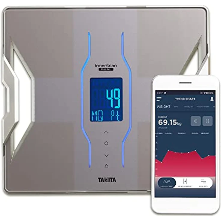 Tanita RD-953, Personenwaage mit Muskelqualitätsmessung, beige, maximale Belastung 200 kg, App-kompatibel – Bild 1