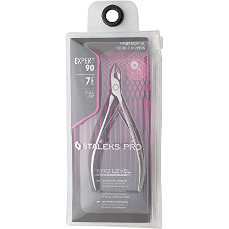 Staleks Nagelhautzange Expert 90, Professionelle Nagelpflege mit 7 mm Edelstahlklinge und ergonomischem Griff – Bild 5