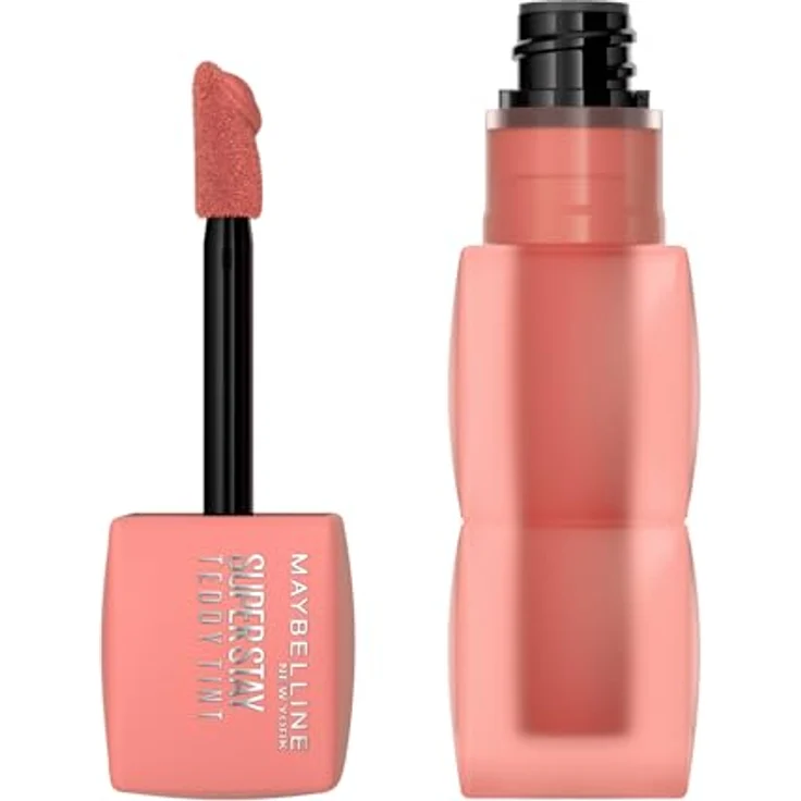 Maybelline New York Superstay Teddy (Tint) Lippenstift, Extra langanhaltende Farbe mit soft-mattem Finish, Farbe: 10 Current Mood – Bild 1