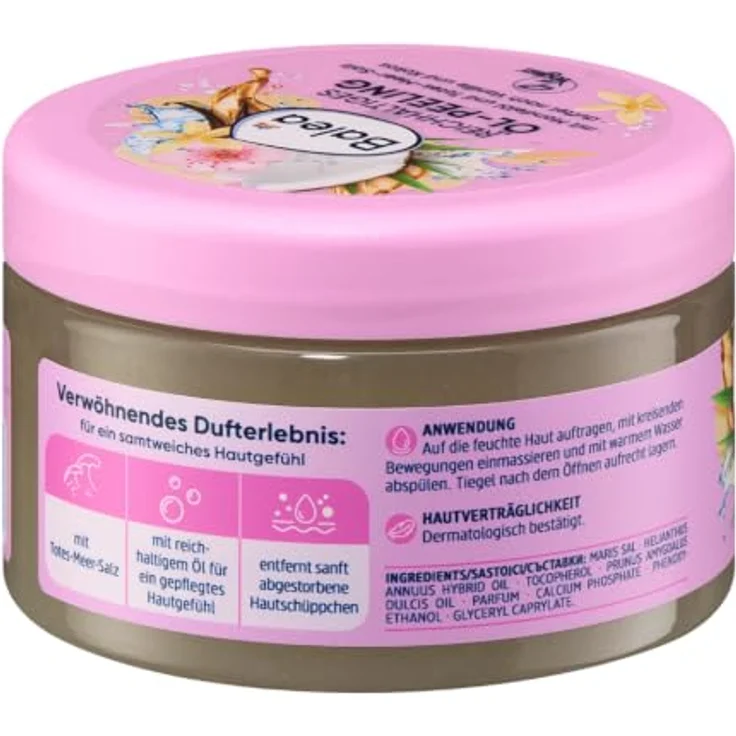 Balea Natural Beauty reichhaltiges Öl-Körperpeeling 300ml – Bild 3