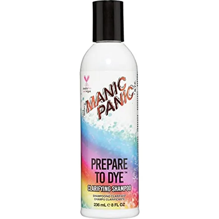 Manic Panic Prepare To Dye Clarifying Shampoo, Vegan & Cruelty Free, 236ml - Für optimale Farbvorbereitung, entfernt Öle, UV-Schutz, mit Ginseng- und Rosmarinextrakt