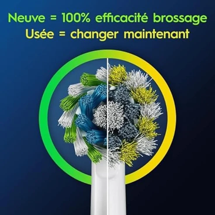 Oral-B Pro Cross Action Aufsteckbürsten, 6 Stück, X-förmige Filamente für bis zu 100% mehr Plaque-Entfernung, kompatibel mit allen wiederaufladbaren Oral-B Zahnbürsten – Bild 8
