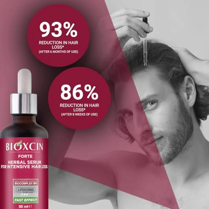 BIOXCIN Bioxcin Forte Pflanzliches Serum 3x50 ml - Gegen Starken Haarausfall - Mit BioComplex B11 für Kräftiges & Dichteres Haarwachstum, 96% pflanzlich – Bild 3