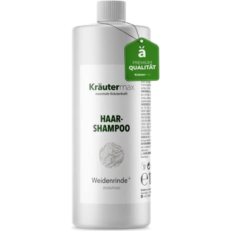 Kräutermax Weidenrinden Shampoo Läuse mit Weidenrinde Extrakt 1 x 1000 ml, natürlicher Schutz und schonende Reinigung – Bild 1