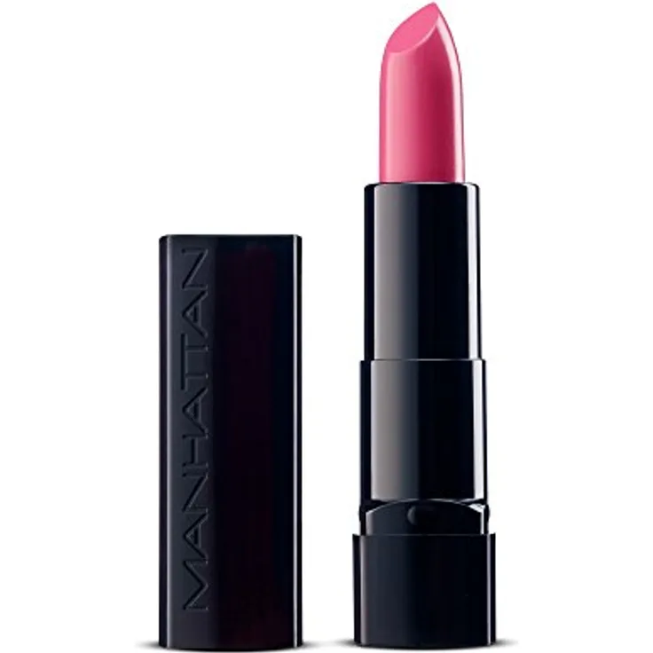Manhattan All In One Lippenstift, Schimmernder Lipstick für langanhaltenden Glanz & intensive Farbe, Farbe Rosewood Road 150, 1 x 4,5g