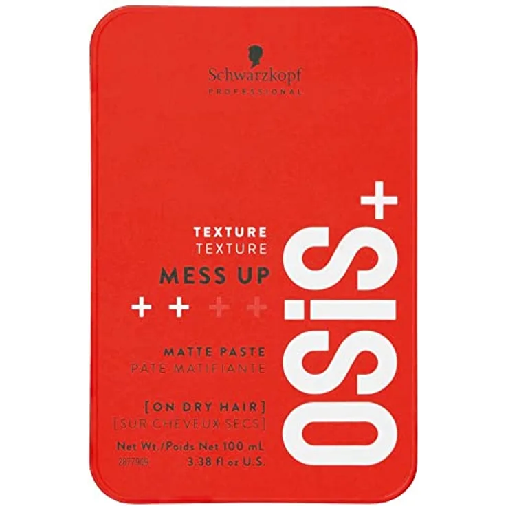 Schwarzkopf Professional Osis+ Texture Mess Up Matte Paste 100 ml, Haarstyling Haarpaste