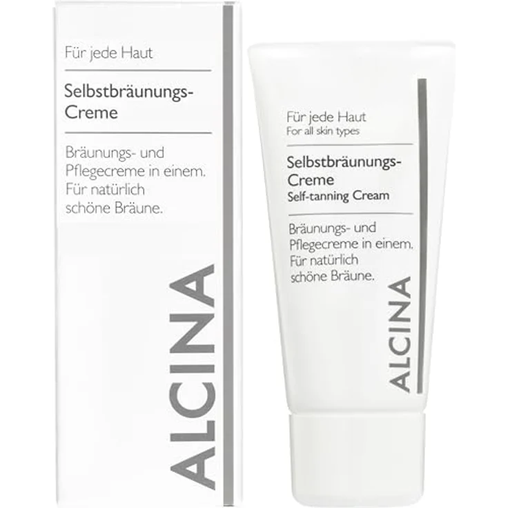 ALCINA Selbstbräunungs Creme für jede Haut, 50 ml - gleichmäßige, natürliche Tönung ohne Sonneneinstrahlung – Bild 3