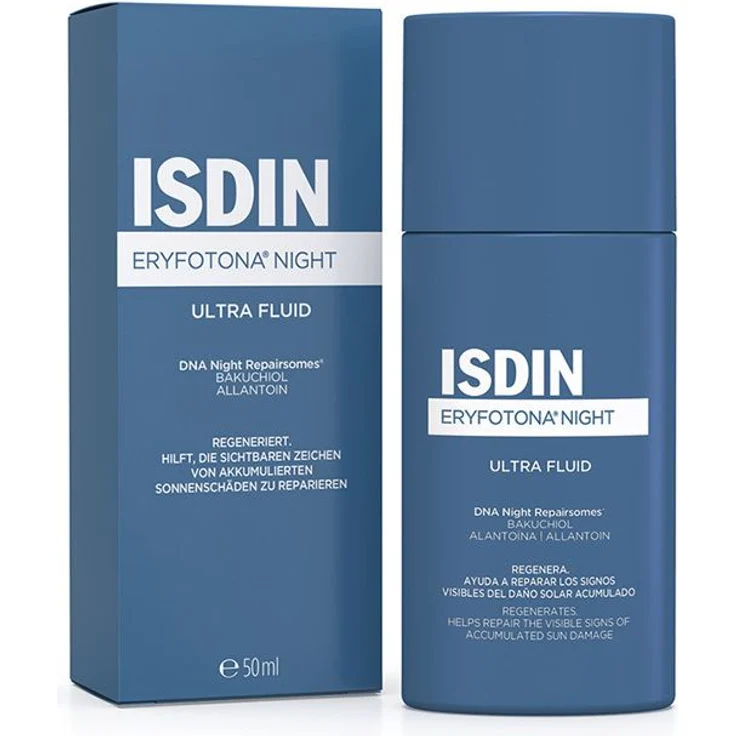 ISDIN Eryfotona Nachtcreme 50 ml, reparierende After-Sun-Pflege zur Unterstützung der Hauterneuerung