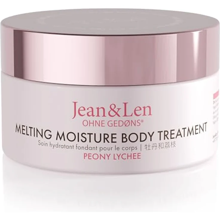 Jean & Len Melting Moisture Body Treatment Peony & Lychee, pflegende Body Butter für normale Haut, 200 ml, vegan, ohne Parabene und Silikone – Bild 1